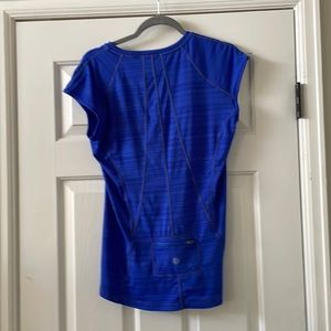 Athleta Pacifica Tank Top Blue Swim Run Size Large